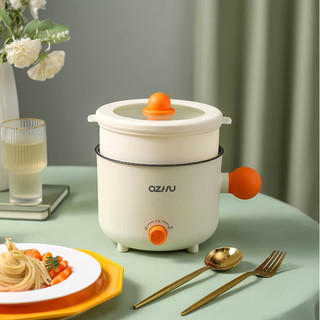 Nồi Lẩu Điện Mini Đa Năng, Nồi Điện 2 Tầng Kèm Vỉ Hấp Điều Chỉnh Được Nhiệt, Nấu Lẩu, Chiên, Xào Siêu Tiện Lợi X385