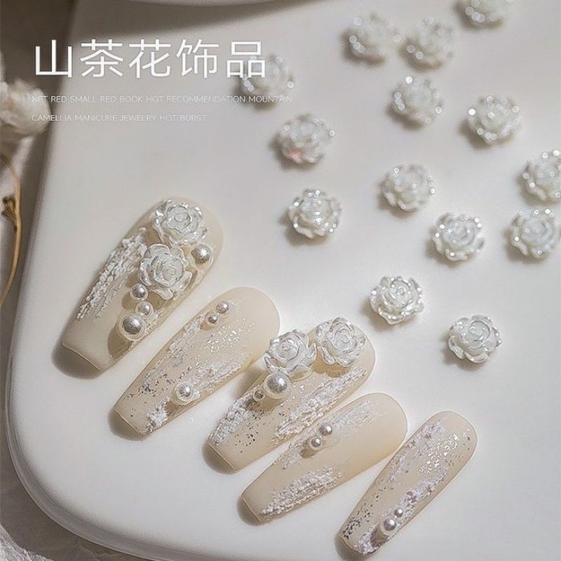 Nail cô dâu móng tay giả dành cho cô dâu siêu xinh hàng thiết kế(Tặng combo 6 món phụ kiện)