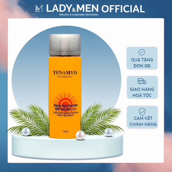 Tinh Chất Chống Nắng Tenamyd Aqua Sun Serum SPF 50/ PA+++ 70ml - Hàng chính hãng - Lady & Men Viet Nam