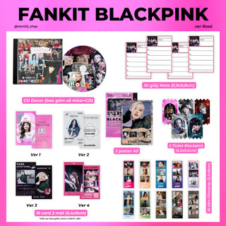 Set Blackpink quà tặng bao gồm 64 món đầy đủ thành viên Jisoo Jennie Rosé Lisa