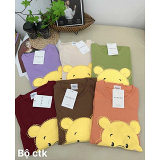 [ Rẻ vô địch ] Set bộ đùi chất cotton su - gấu poool