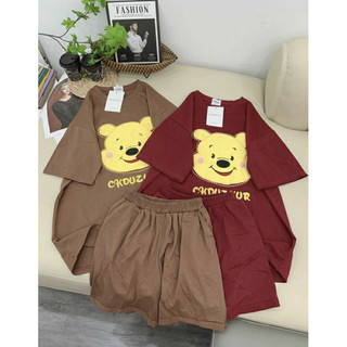 [ Rẻ vô địch ] Set bộ đùi chất cotton su - gấu poool