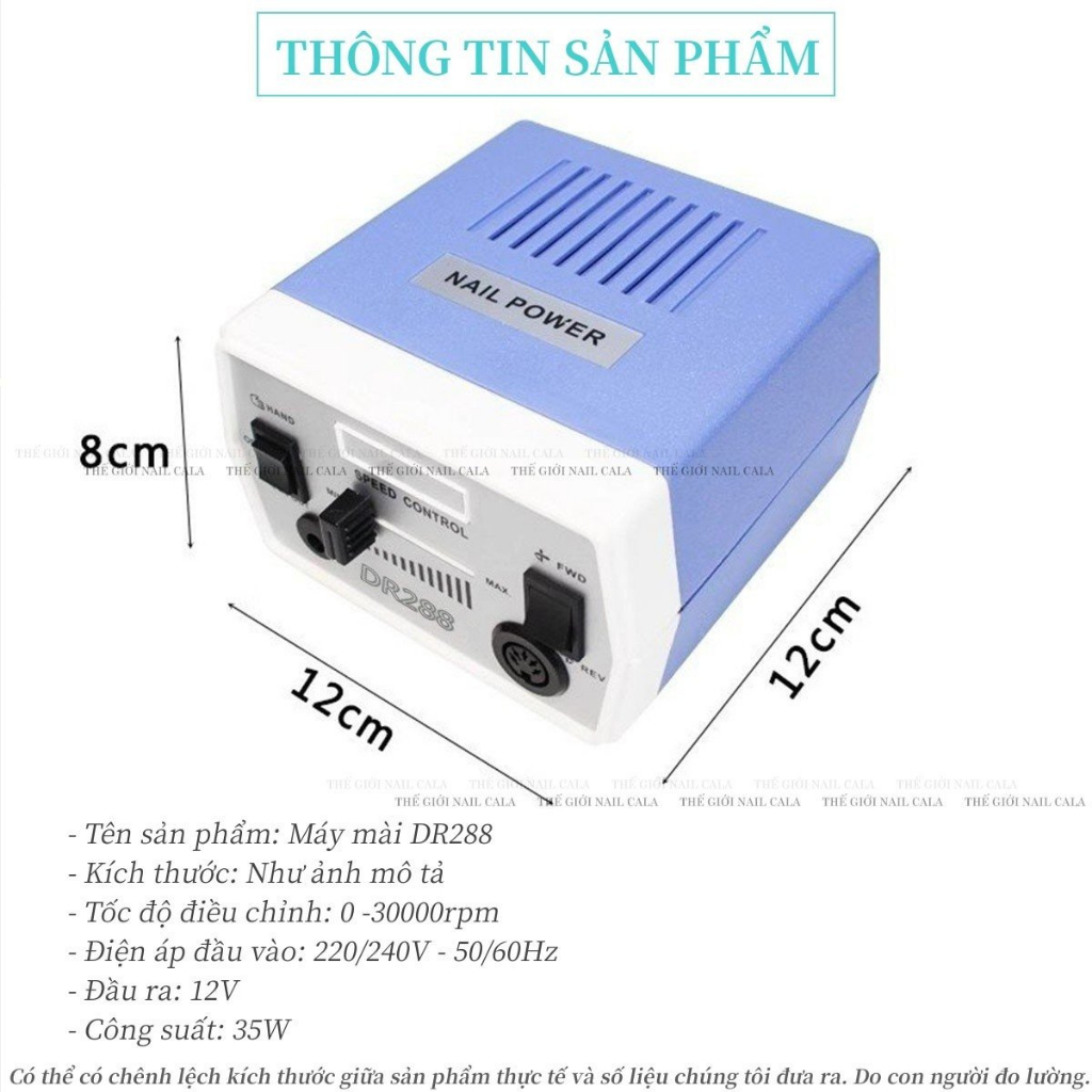 Máy mài DR288 chính hãng - Máy mài móng nail- Máy mài cắm dây - máy mài giá rẻ
