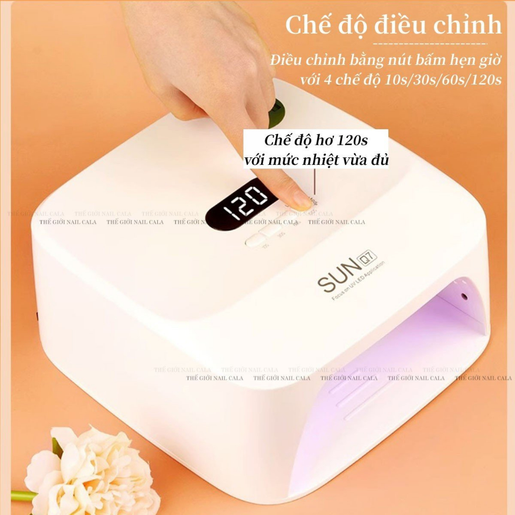 Máy hơ SUN Q7 chính hãng - Máy làm nail chuyên dụng - Đa Năng - Máy hơ tích Điện -Bền bỉ