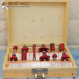 BỘ MŨI PHAY 6.35 - 12 MÓN