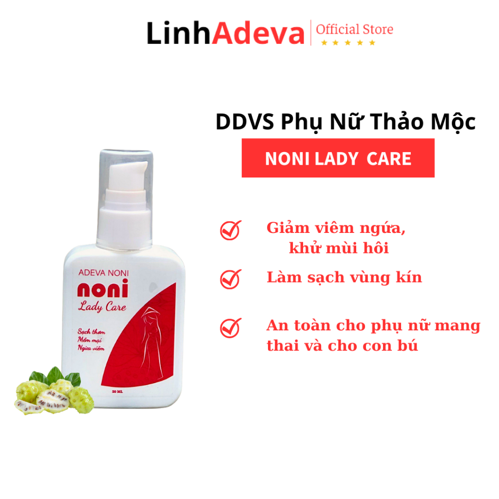 Mẫu Mini Dung Dịch Vệ Sinh Phụ Nữ ADEVA NONI LADY CARE 70ml