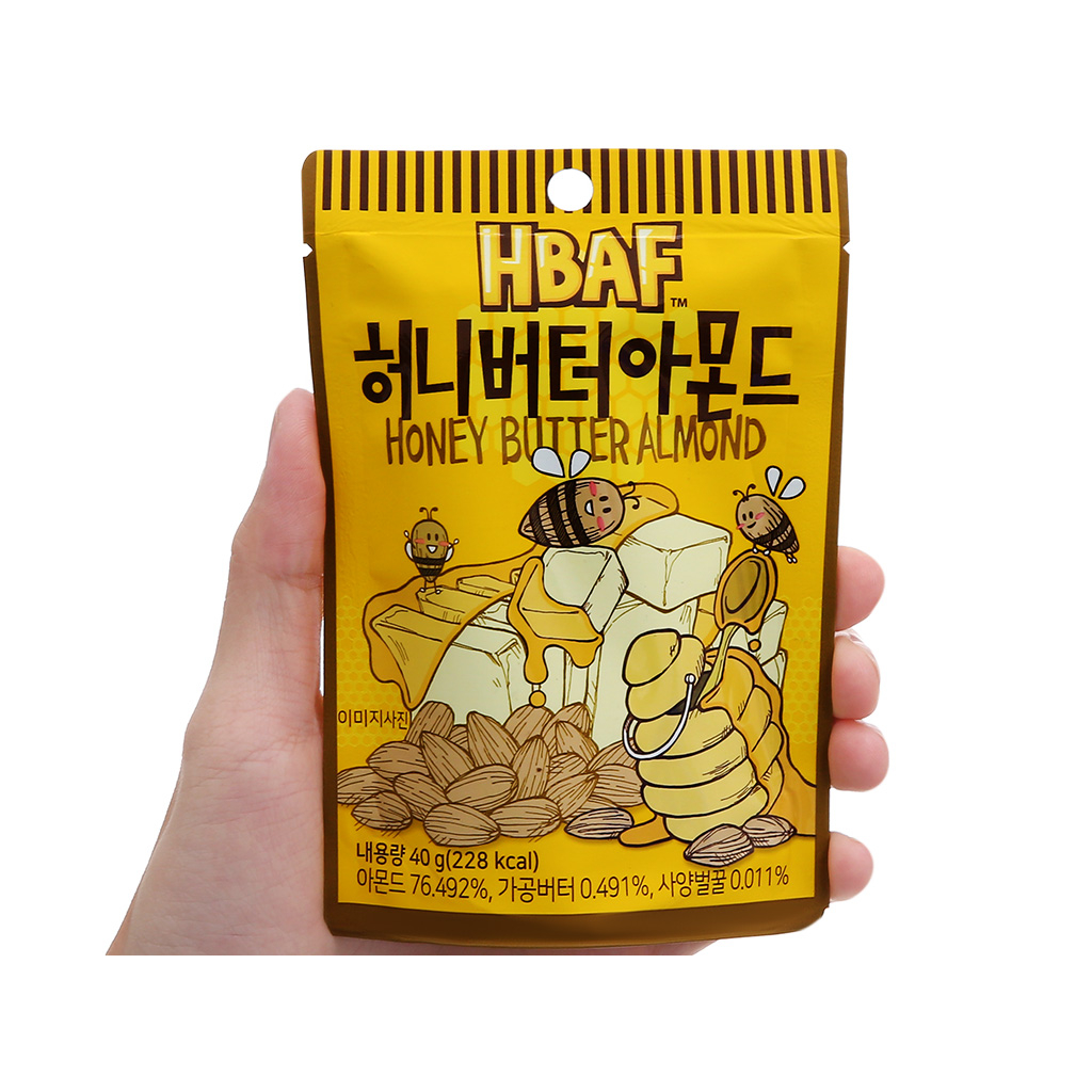 ( Combo 3 bịch)Hạnh nhân Tom's Farm tẩm Mật ong/ wasabi/ Chuối xoài/, dâu... 40gr