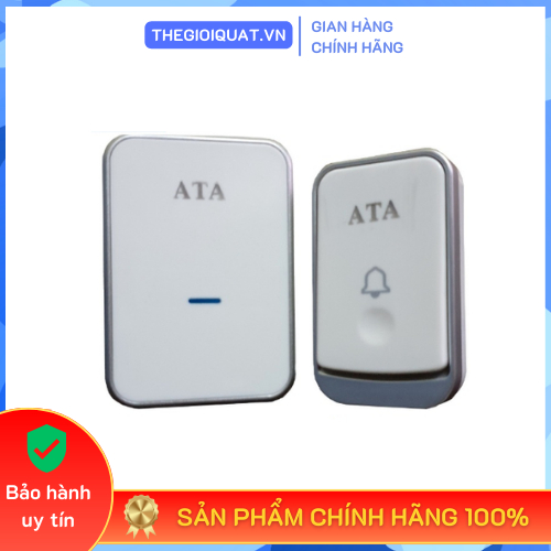 [HỎA TỐC] Chuông cửa ATA AT-913M không dây, khoảng cách phát sóng xa, nút nhấn có ron chống nước - Hàng chính hãng