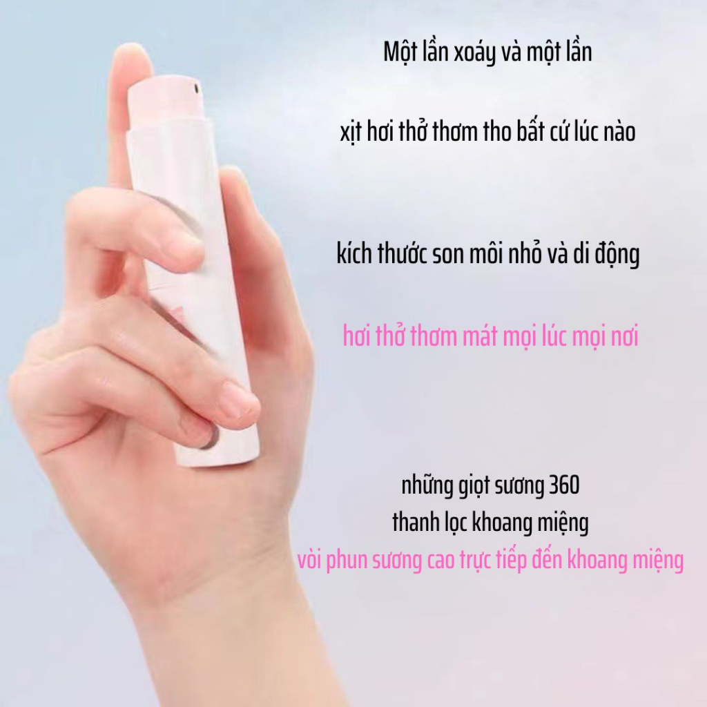 Xịt Thơm Miệng Vị Hoa Quả Dâu ,Nho,CHanh Thơm miệng sạch sẽ thơm tho Sịt thơm miệng giữ mùi lâu