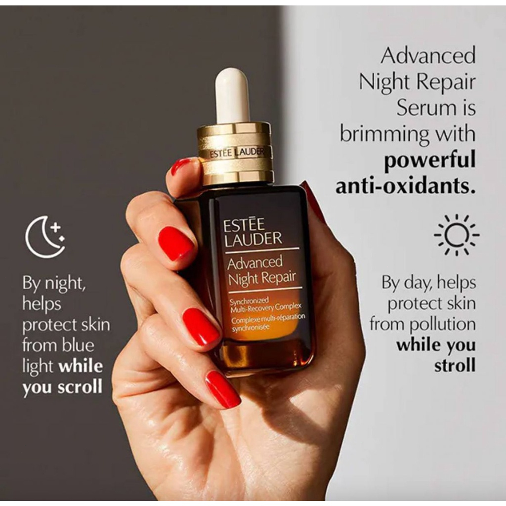 SERUM ADVANCED NIGHT REPAIR 15ml tẩy trang Ngăn ngừa mụn da giảm nếp nhăn trên khuôn mặt Thúc đẩy sức sống của tế bào