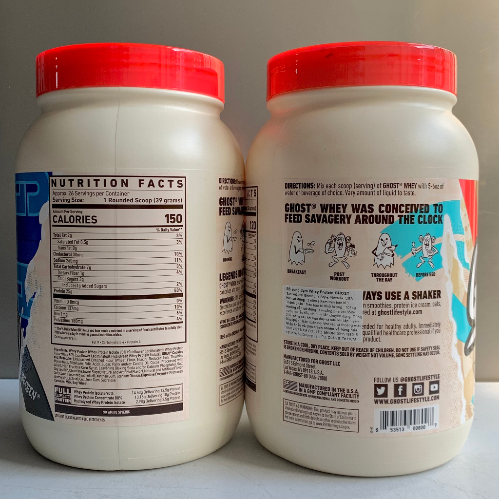 GHOST Whey Protein bán chạy nhất thế giới dành cho mọi nhu cầu