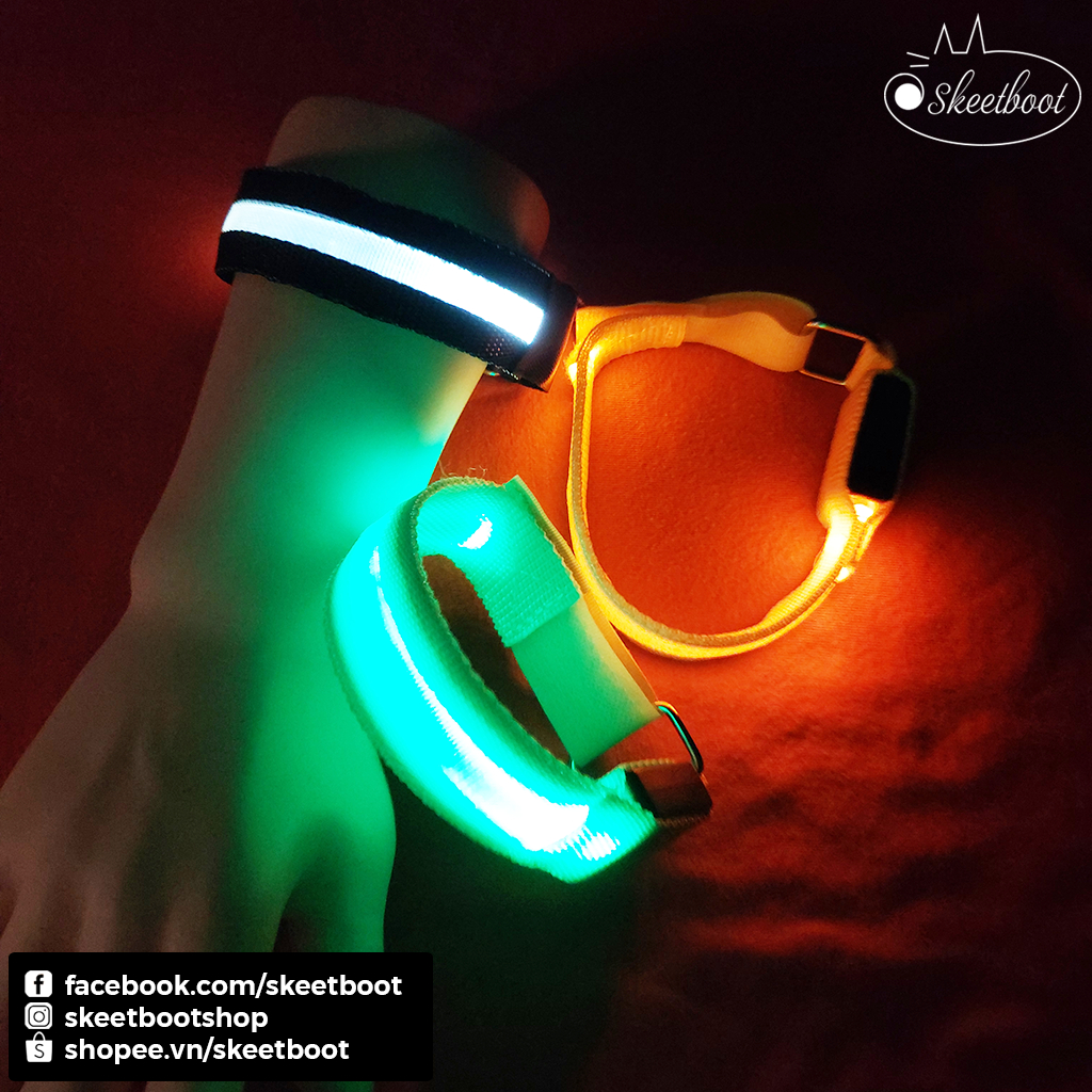 Vòng LED đeo bắp tay 3 chế độ nháy - Vòng tay đèn led bắp tay - phụ kiện edm festival lễ hội âm nhạc raver