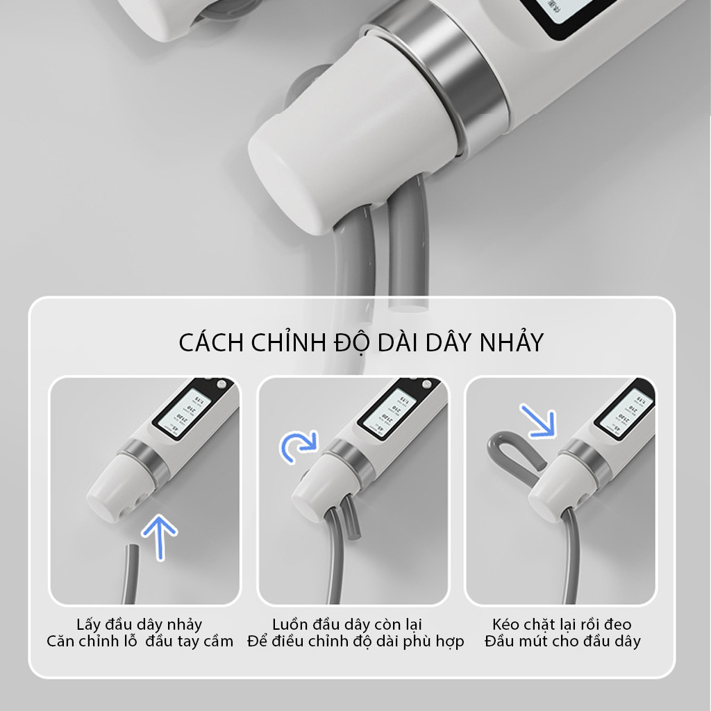Dây Nhảy Đếm Số Hẹn Giờ Thể Lực Chính Hãng Eros Store, Hỗ Trợ Luyện Tập Thể dục, Thể Thao Tiện Lợi Tại Nhà
