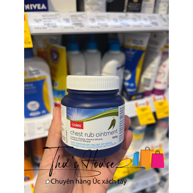Kem Thoa Giảm Ho Nghẹt Mũi Của Úc