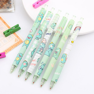 Bút gel bấm cute mực đen, bút bi khủng long ngòi 0.5mm