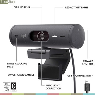 [BH: 24 tháng] Webcam độ phân giải 4k Logitech Brio 4K PRO / LogitechBrio 500