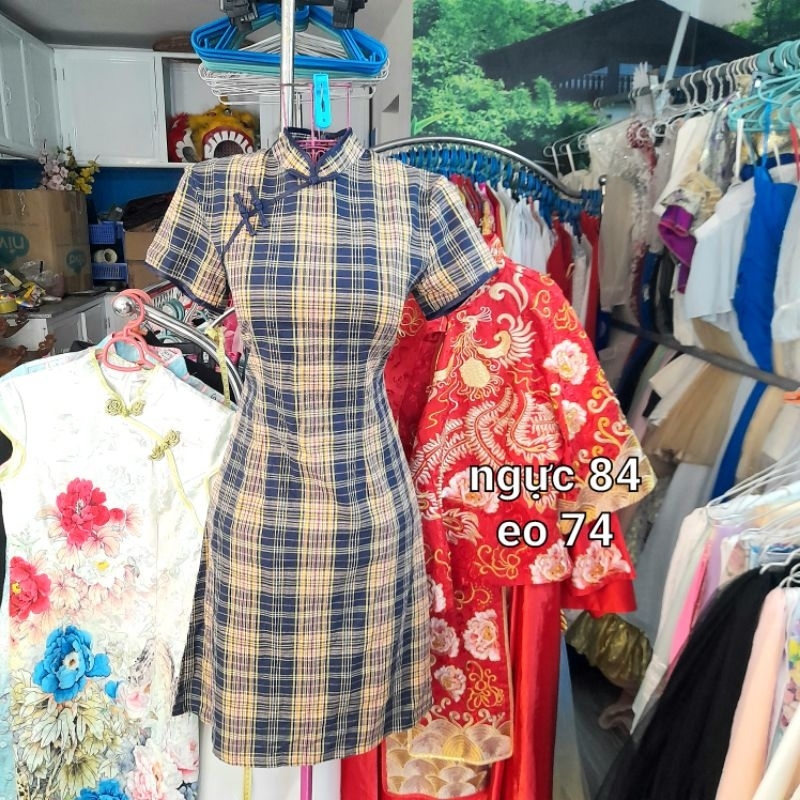 Sườn xám cách tân trung hoa si giá rẻ