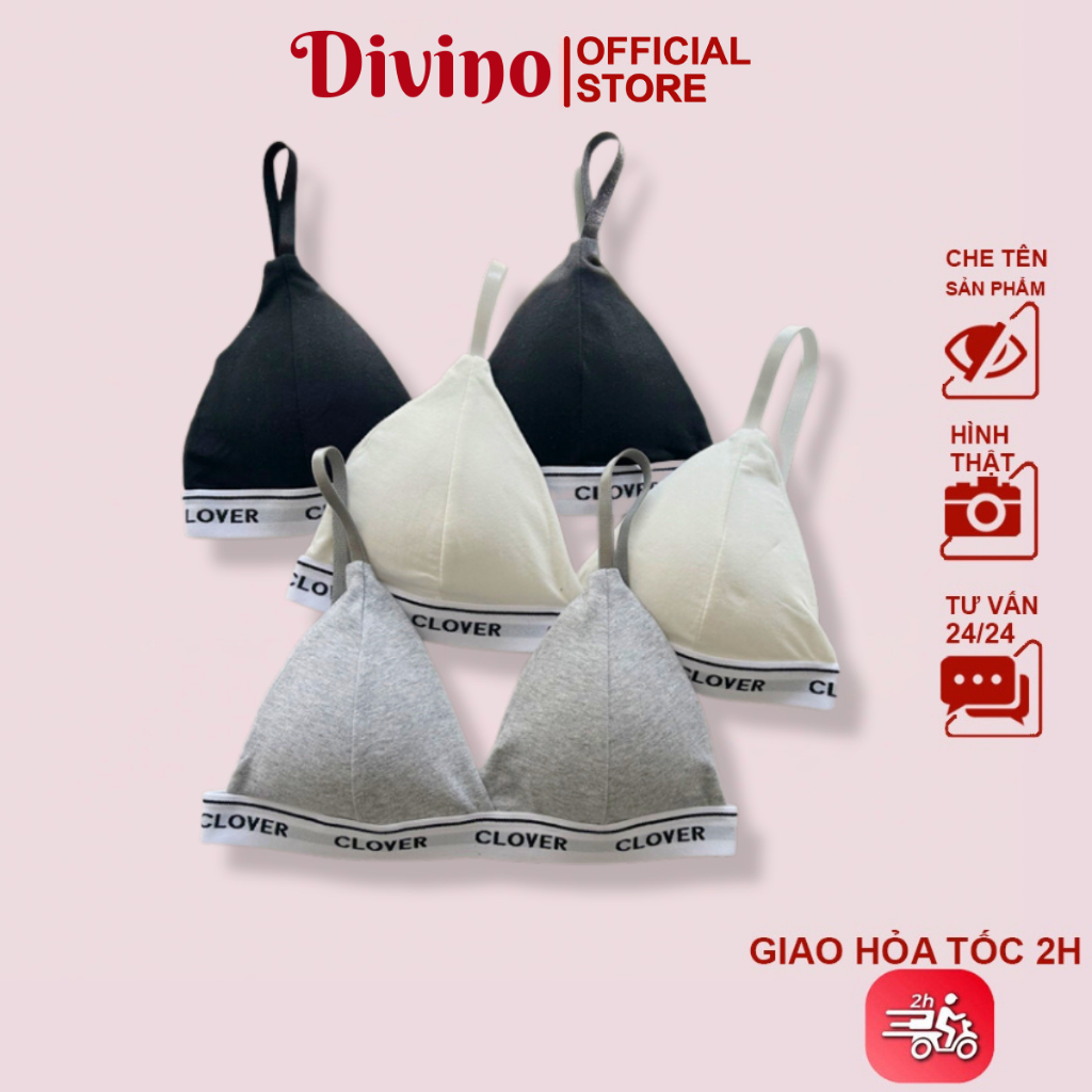 Áo Bra 2 Dây Mút Mỏng Không Gọng Cài Sau Nâng Ngực Push Up Tôn Dáng Chị Em Mặc Thoải Mái Divino - 3019