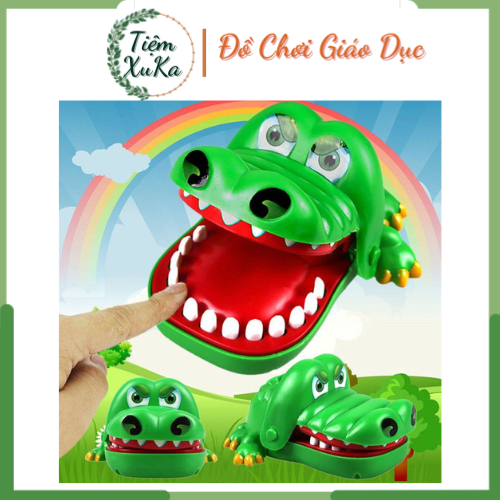 Đồ chơi khám răng cá sấu cắn tay vui nhộn cho bé