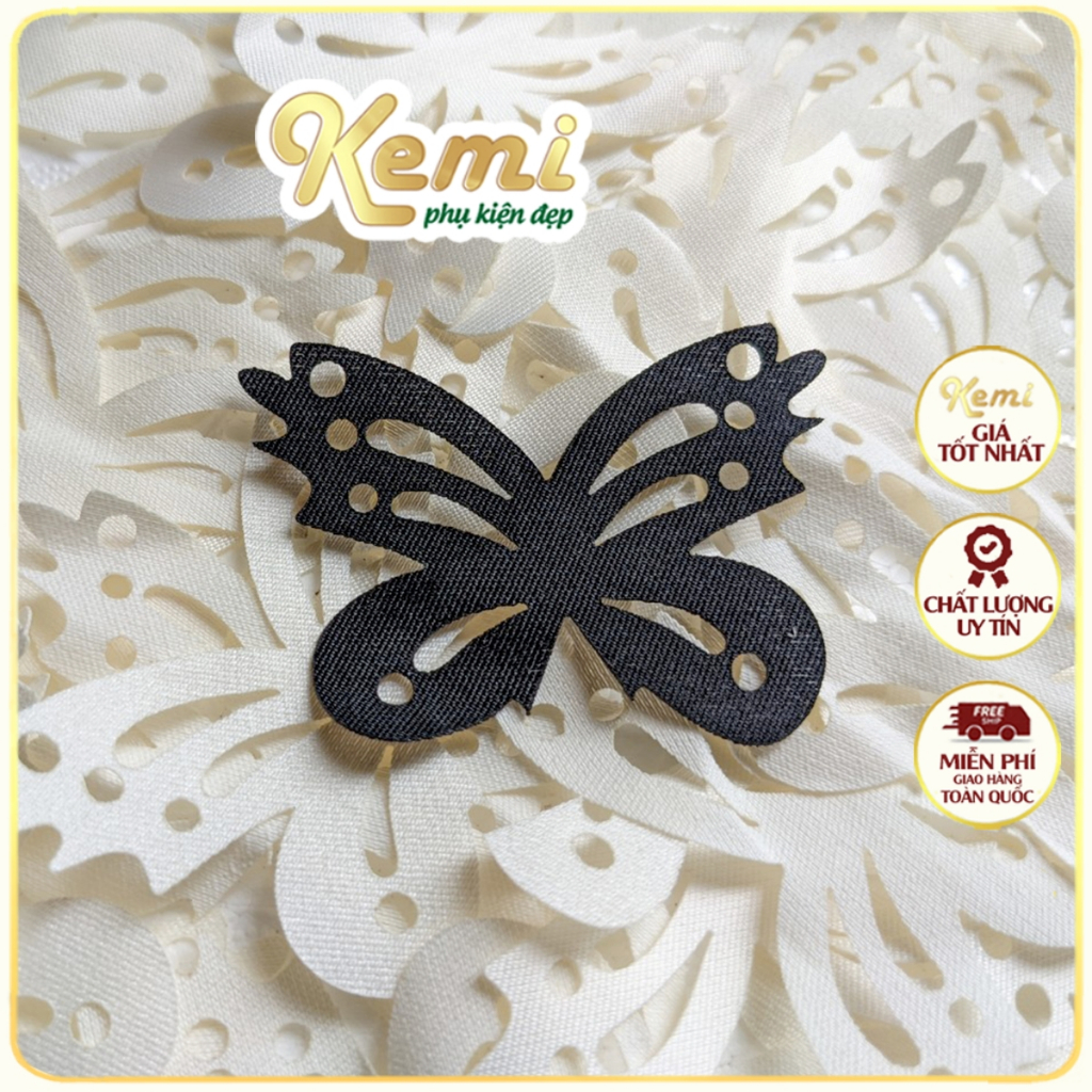 Bướm hồ điệp thiết kế tinh tế từ vải Tafta cao cấp phụ liệu đính kết váy đầm đi tiệc