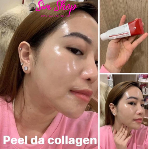 Peel collagen nano fit Hàn Quốc căng bóng, da trắng sáng, mịn màng + PEEL DA COLLAGEN GRIGRI  giúp làm trắng, sáng da