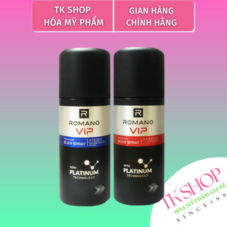 XỊT KHỬ MÙI ROMANO VIP 150ml HƯƠNG THƠM ĐẲNG CẤP ( Passion -- Vision )