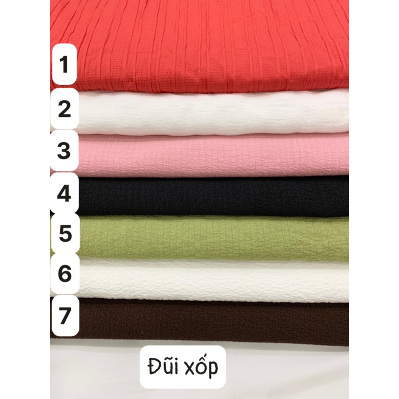 Vải đũi gân, đũi xước cotton mềm mát may không cần lót