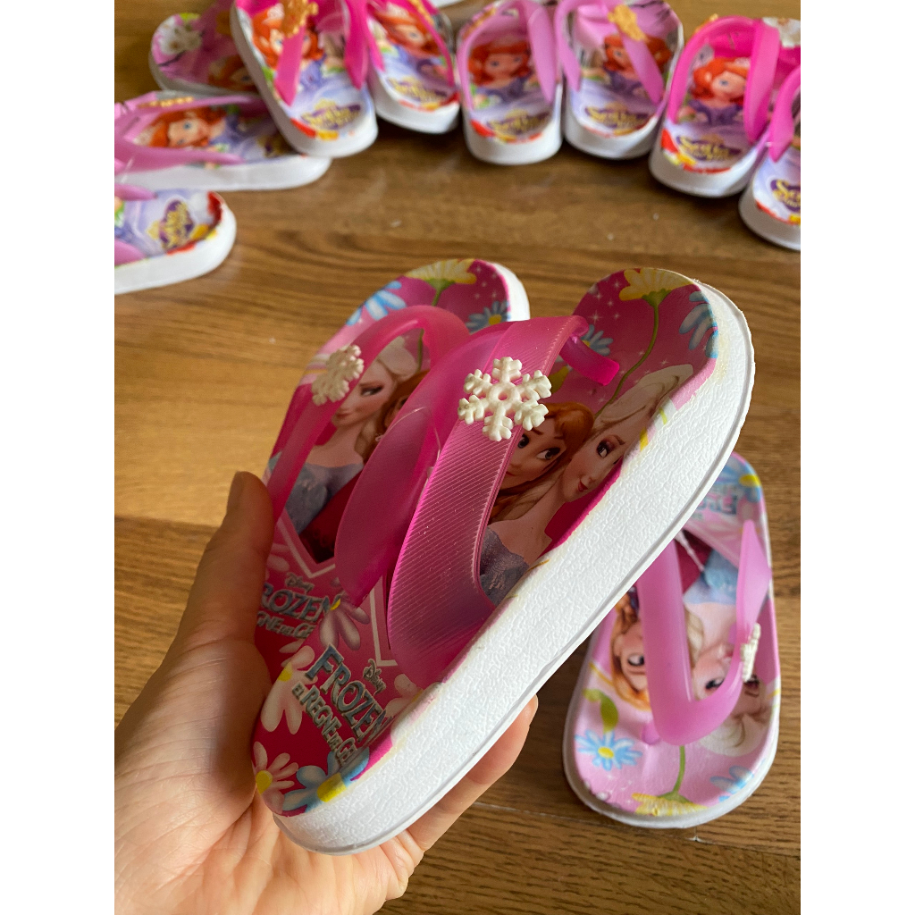 Dép tông, dép kẹp công chúa Frozen cho bé sz25