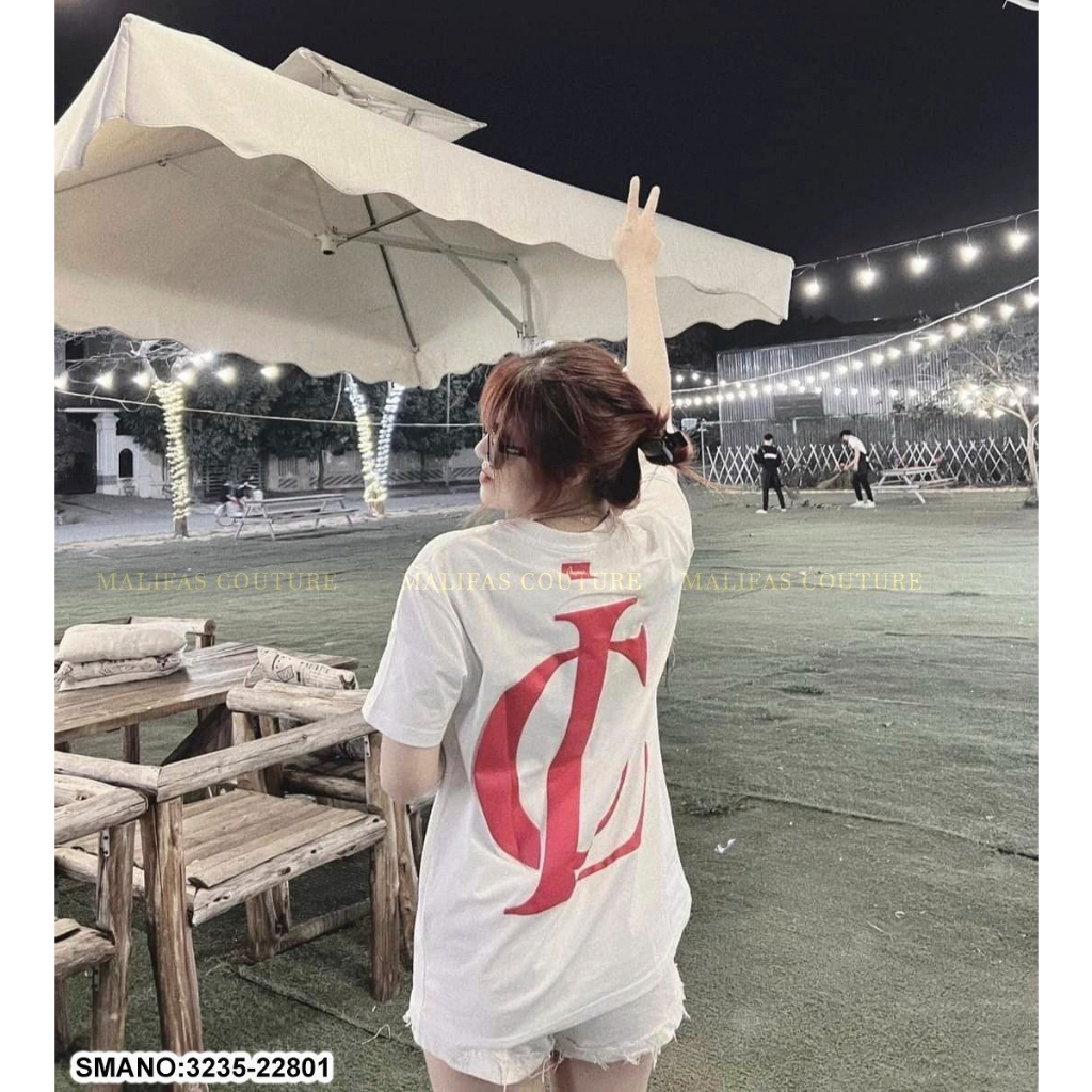 Áo phông cổ tròn nam nữ Unisex cotton in chữ Louboutin nhũ hai mặt,Áo thun louboutin chữ đính kim tuyến cotton mát