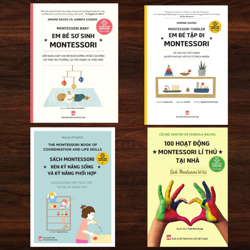 Sách - Combo 4 cuốn Montessori (PN)