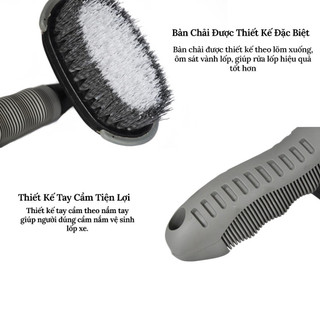 Combo Bộ Cọ Vệ Sinh Lốp Xe 2 món