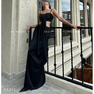 [12.12 UPTO 50% + VC 30%] GIANG DONNA - Set SIRENA 5304 Chất Lụa Áo Cột Kiểu Kèm Chân Váy Suông Dài Đi Tiệc Sang Trọng