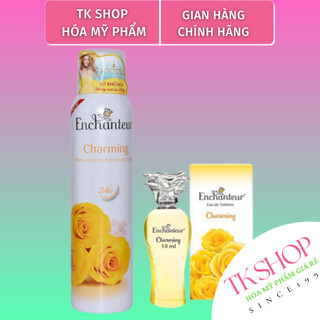 Xịt khử mùi Hương nước hoa charming 150ml + Nước hoa chariming mini 10ml