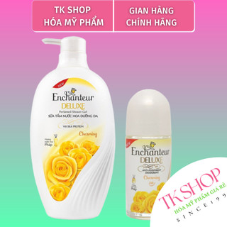 Enchanteur Sữa Tắm Nước Hoa Dưỡng Da Charming 650G và Lăn khử mùi hương nước hoa Charming 50ml