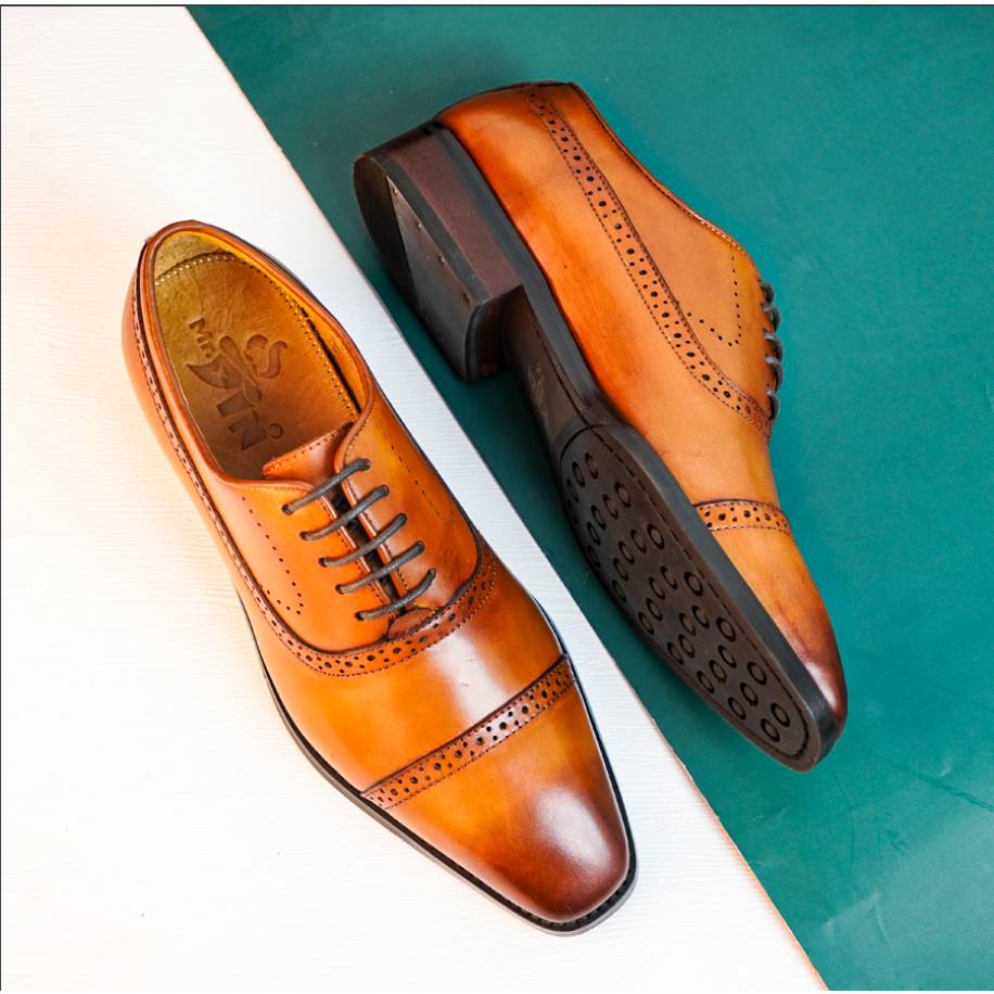 Giày Da Nam Oxford Da Thật Bảo Hành 12 Tháng MD012 | BigBuy360 - bigbuy360.vn