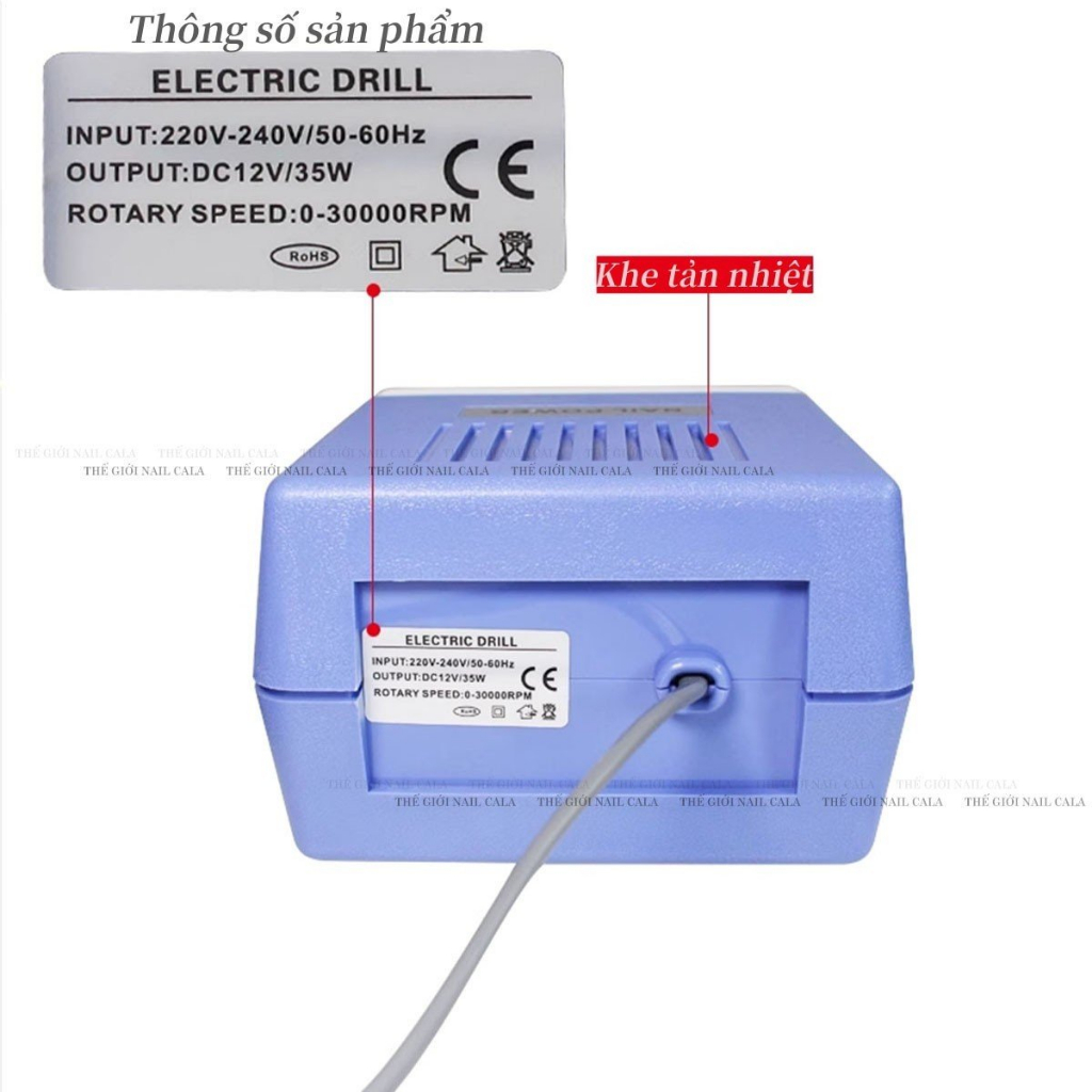 Máy mài DR288 chính hãng - Máy mài móng nail- Máy mài cắm dây - máy mài giá rẻ