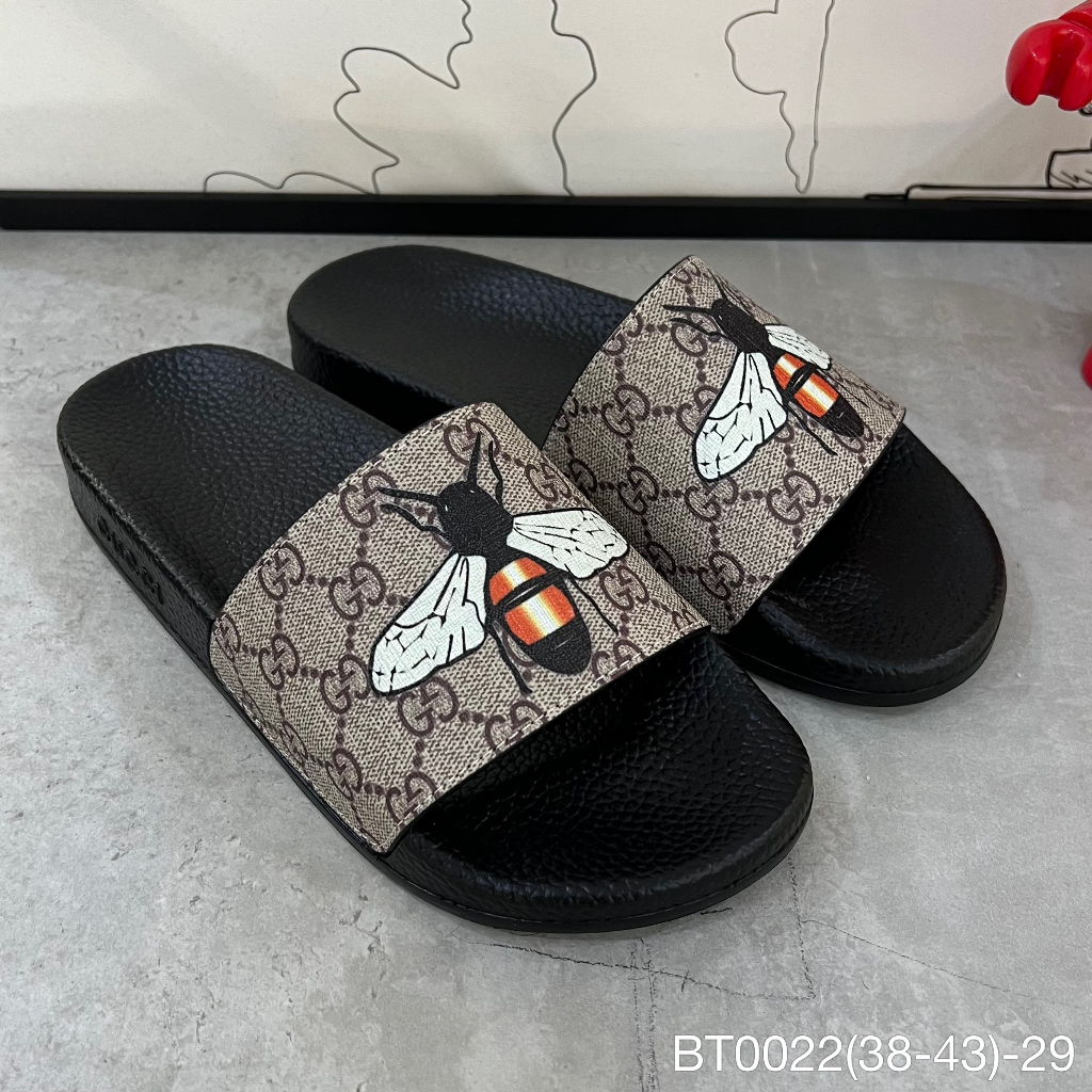 BT0022 Dép Quai Ngang GC Hình Con Ong, Dép Quai Ngang Cao Câp Unisex