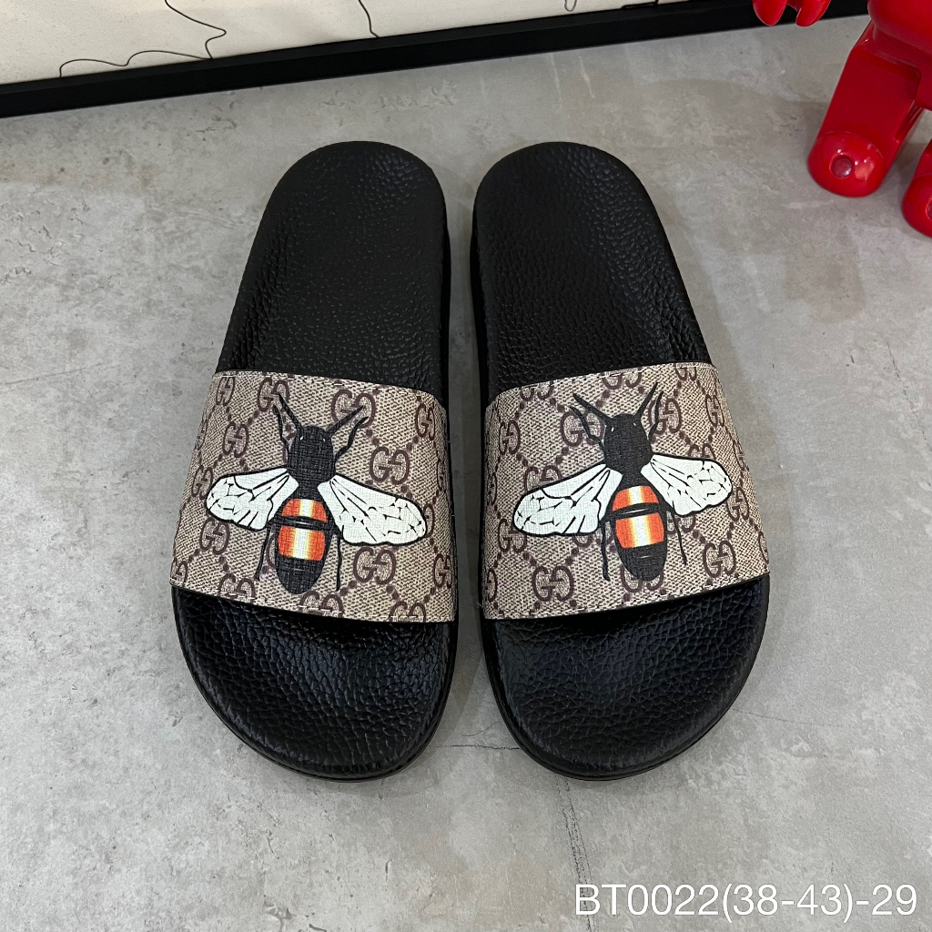 BT0022 Dép Quai Ngang GC Hình Con Ong, Dép Quai Ngang Cao Câp Unisex