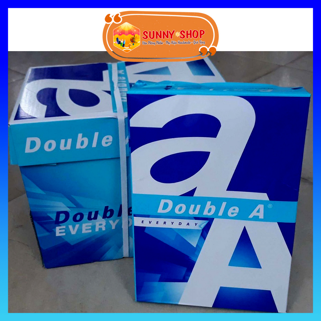 Giấy A4 Double A 70gsm dày 500 tờ, Xuất xứ Thái Lan SUKADO