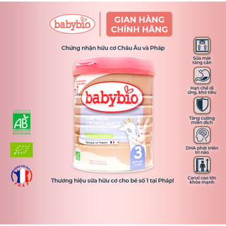 Sữa dê công thức hữu cơ tăng trưởng Babybio số 3 800g