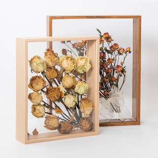Khung ảnh 3d, khung ảnh làm hoa khô kích thước a4 20x30x5cm. Khung trang trí 2 mặt mica trong