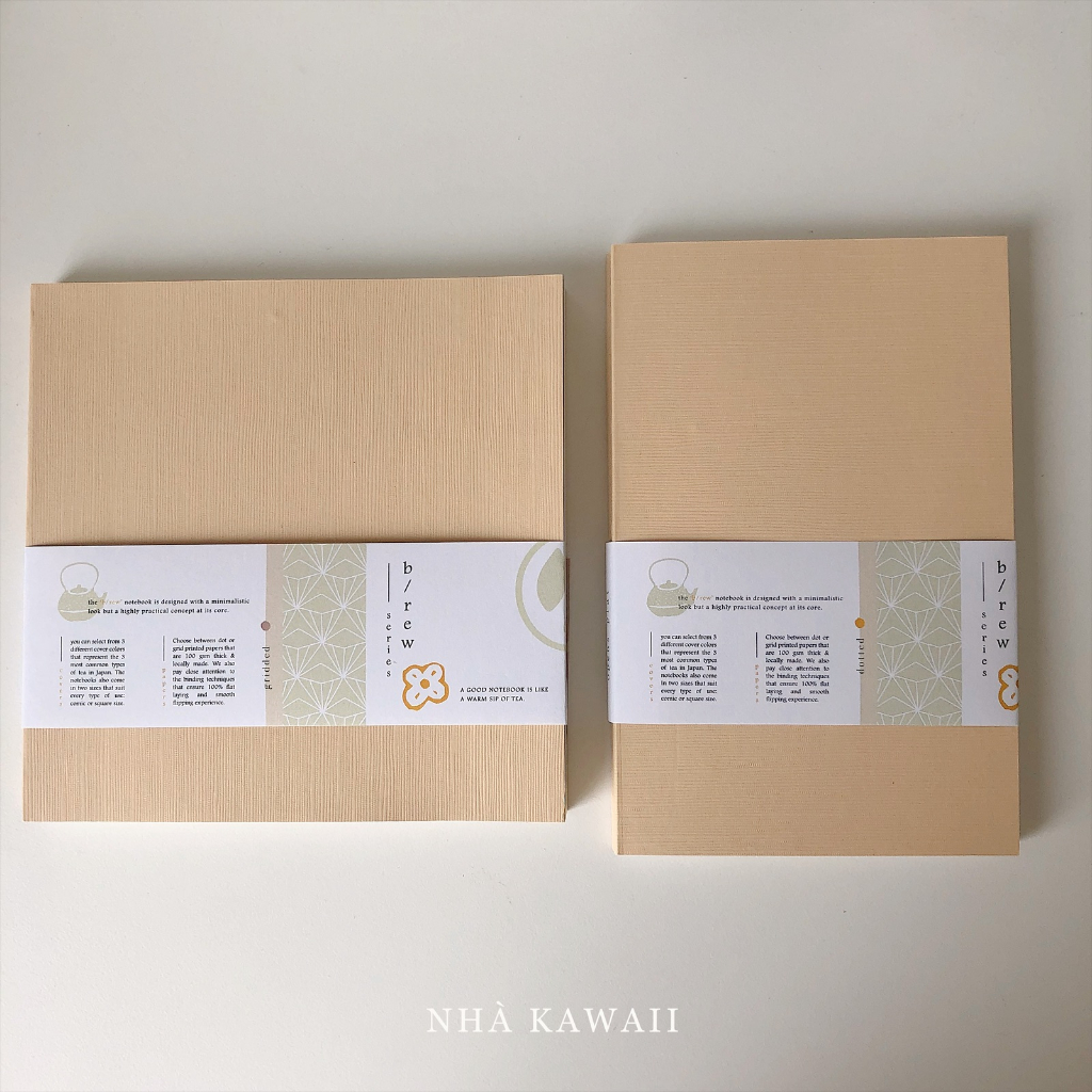 Sổ tay journal Brew teayoushop phong cách Nhật Bản