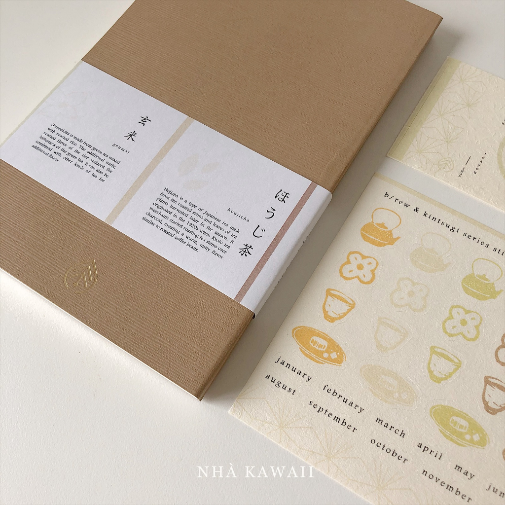 Sổ tay journal Brew teayoushop phong cách Nhật Bản
