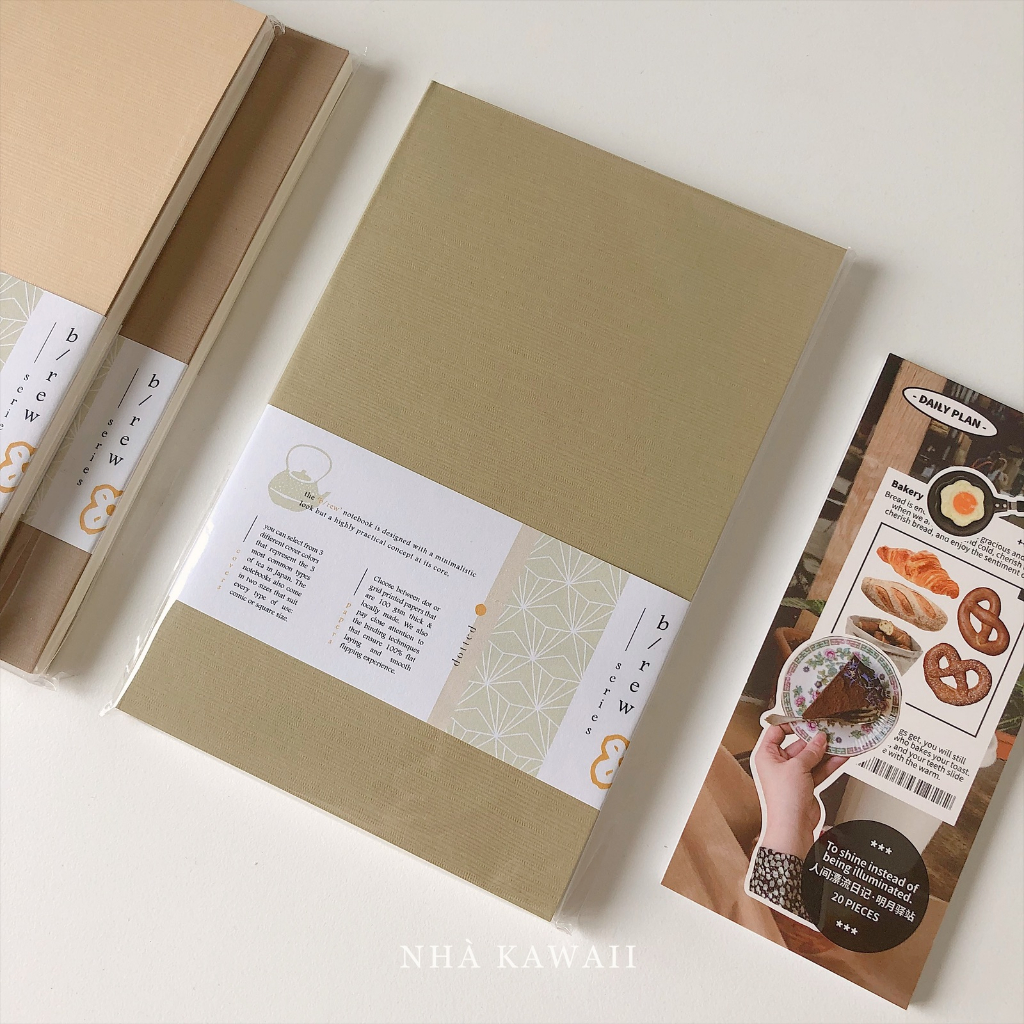 Sổ tay journal Brew teayoushop phong cách Nhật Bản