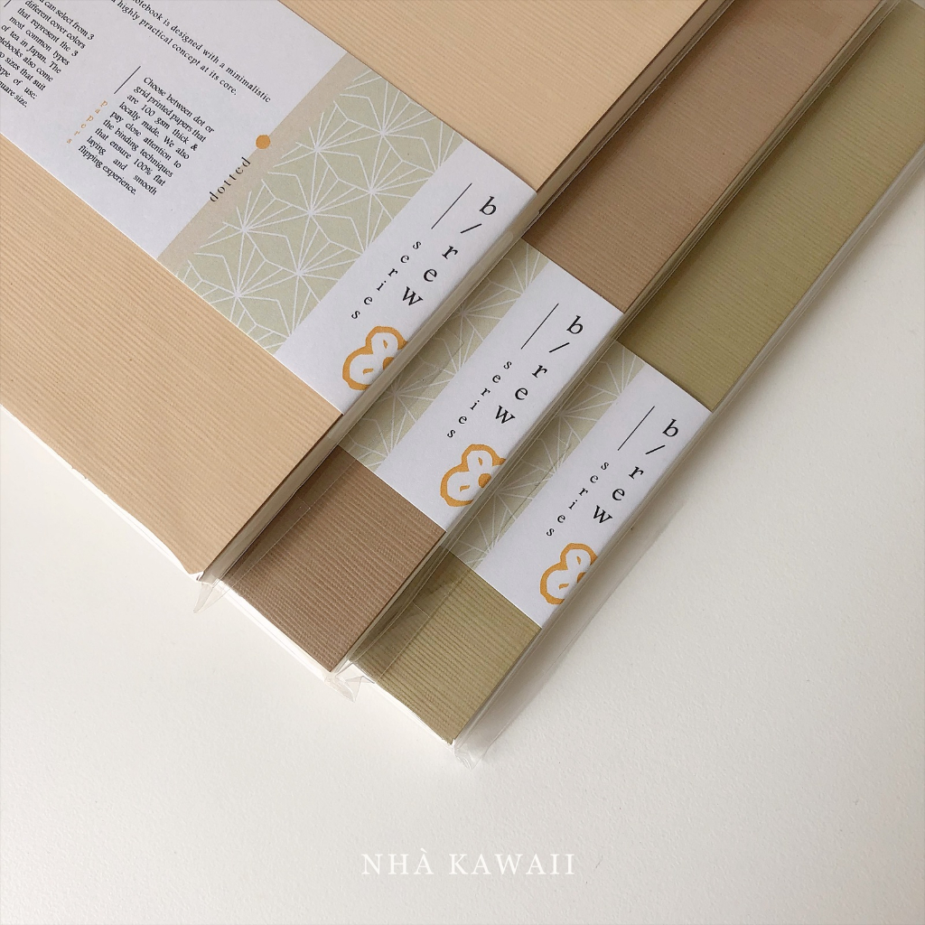 Sổ tay journal Brew teayoushop phong cách Nhật Bản