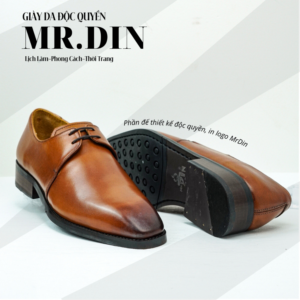Giày Tây Nam Derby Da Thật Bảo Hành 12 Tháng MD013 | BigBuy360 - bigbuy360.vn