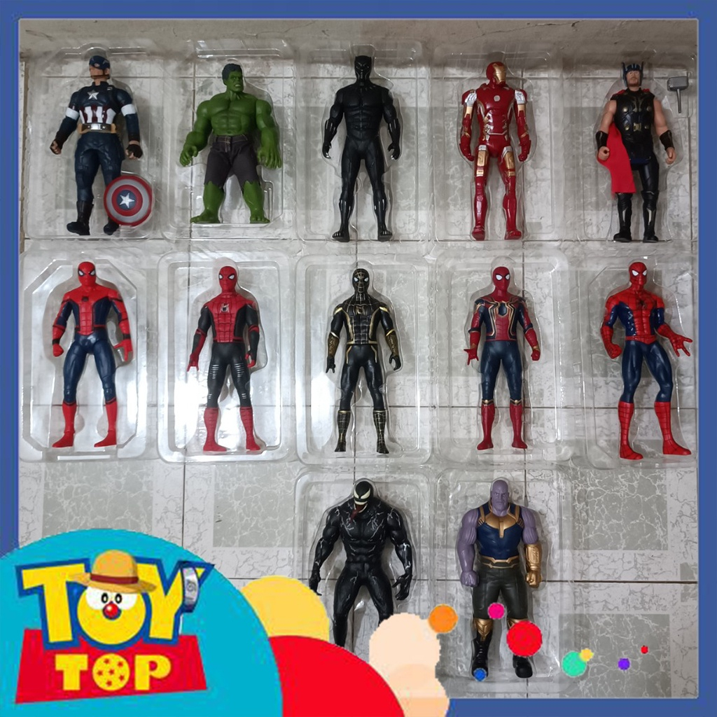 Đồ chơi Figure mô hình nhân vật Marvel siêu anh hùng người nhện Spider-Man giáp Cổ điển Andrew Spider cao 30cm