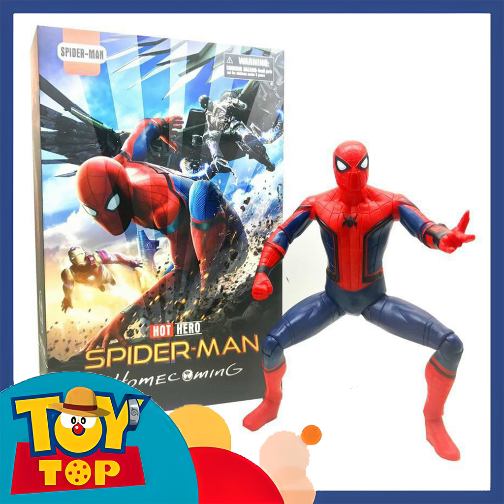 Đồ chơi Figure mô hình nhân vật Marvel siêu anh hùng người nhện Spider-Man giáp Cổ điển Andrew Spider cao 30cm
