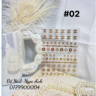 Tấm Sticker nhiều mẫu Khác Nhau Dùng Để Dán Móng Nail💅💅💅