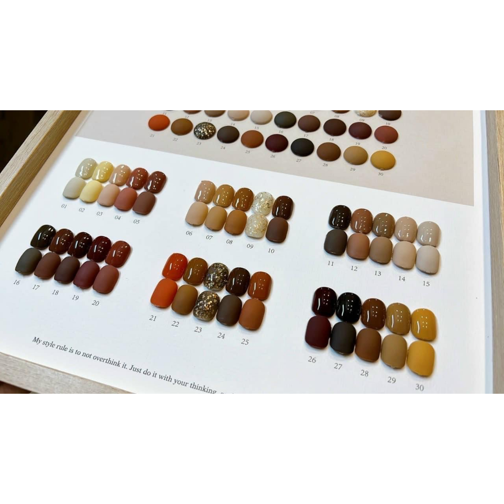 Sơn Gel TREND Tone Nâu 30 Màu - 15ml/Chai Bán Lẻ CHÍNH HÃNG